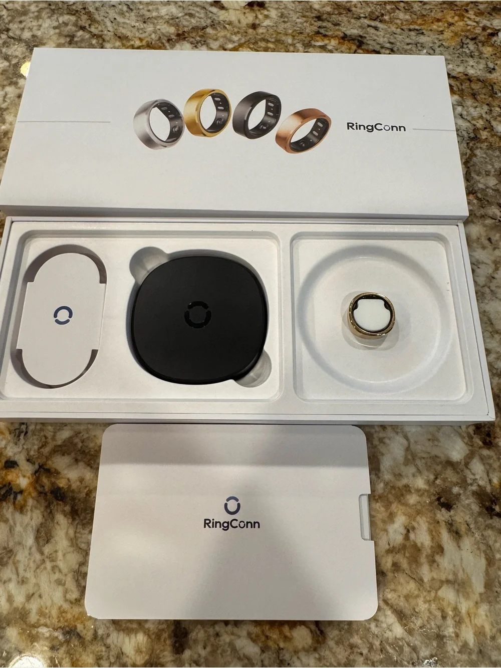 RingConn Gen 2 Smart Ring Gold - Size 8